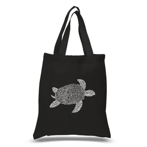 Turtle - Small Word Art Tote Bag