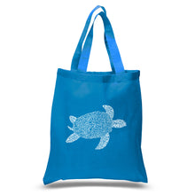 Load image into Gallery viewer, Turtle - Small Word Art Tote Bag