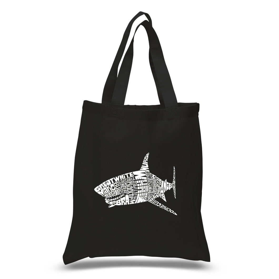 SPECIES OF SHARK - Small Word Art Tote Bag