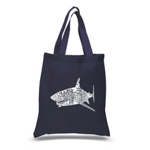 Load image into Gallery viewer, SPECIES OF SHARK - Small Word Art Tote Bag