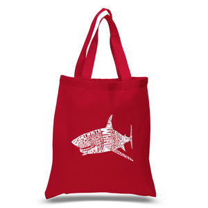 SPECIES OF SHARK - Small Word Art Tote Bag