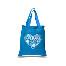 Load image into Gallery viewer, Sea Shells - Small Word Art Tote Bag