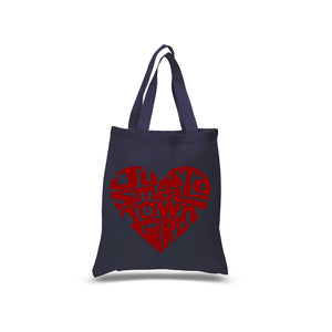 Just a Small Town Girl  - Small Word Art Tote Bag