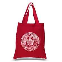 Load image into Gallery viewer, SMILE IN DIFFERENT LANGUAGES - Small Word Art Tote Bag