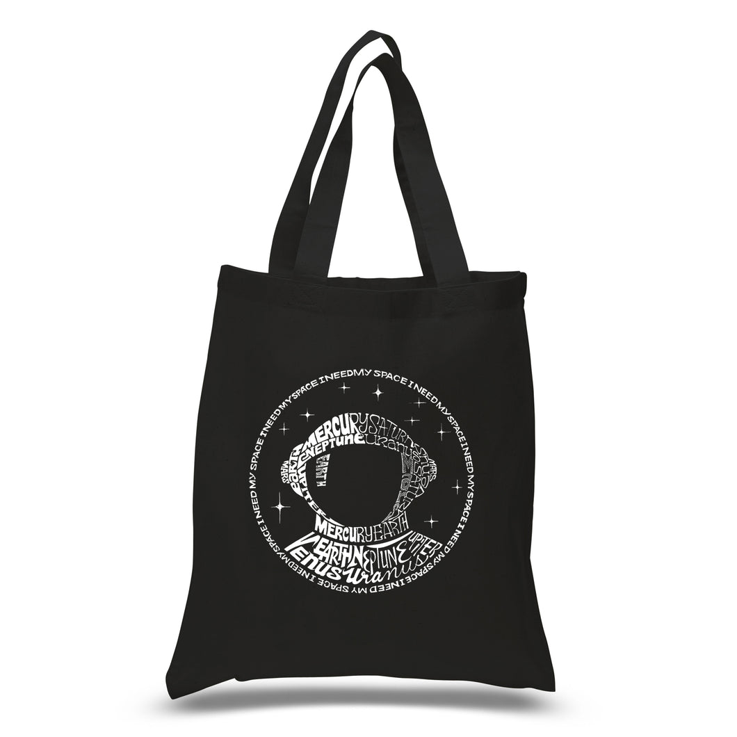 I Need My Space Astronaut - Small Word Art Tote Bag