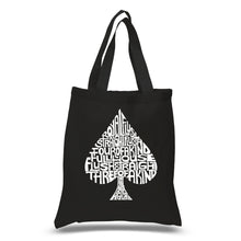 Load image into Gallery viewer, ORDER OF WINNING POKER HANDS - Small Word Art Tote Bag