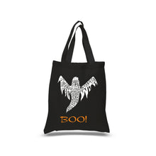 Load image into Gallery viewer, Halloween Ghost - Small Word Art Tote Bag