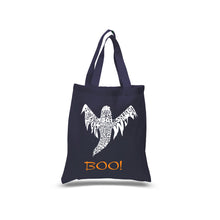 Load image into Gallery viewer, Halloween Ghost - Small Word Art Tote Bag