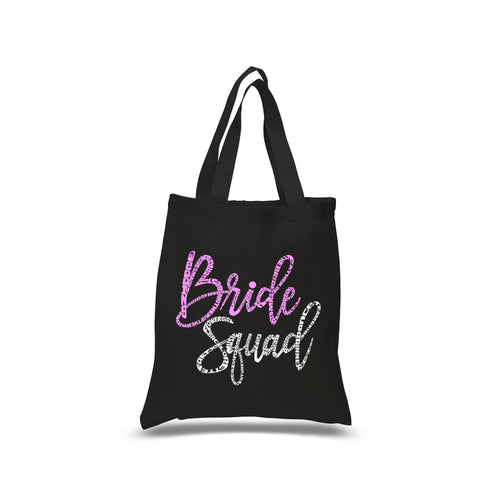 Small Word Art Tote Bag - Bride Squad