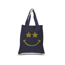 Load image into Gallery viewer, Rockstar Smiley  - Small Word Art Tote Bag