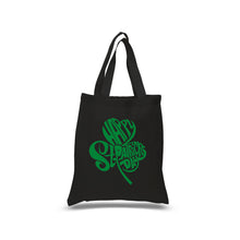 Load image into Gallery viewer, St Patricks Day Shamrock  - Small Word Art Tote Bag