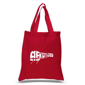 NY SUBWAY - Small Word Art Tote Bag