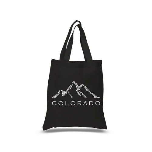 Colorado Ski Towns  - Small Word Art Tote Bag