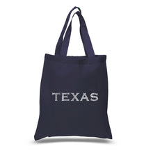 Load image into Gallery viewer, THE GREAT CITIES OF TEXAS - Small Word Art Tote Bag