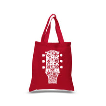 Load image into Gallery viewer, Guitar Head Music Genres  - Small Word Art Tote Bag