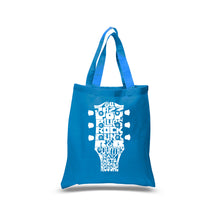 Load image into Gallery viewer, Guitar Head Music Genres  - Small Word Art Tote Bag