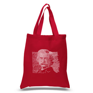 Mark Twain - Small Word Art Tote Bag