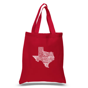 The Great State of Texas - Small Word Art Tote Bag