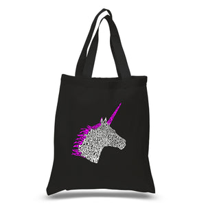 Unicorn - Small Word Art Tote Bag