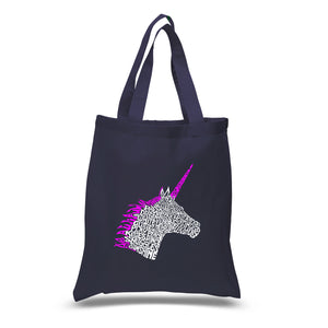Unicorn - Small Word Art Tote Bag