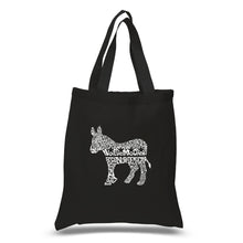 Load image into Gallery viewer, I Vote Democrat - Small Word Art Tote Bag