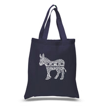 Load image into Gallery viewer, I Vote Democrat - Small Word Art Tote Bag