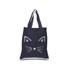 Whiskers  - Small Word Art Tote Bag