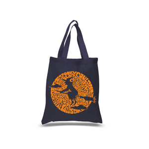 Spooky Witch  - Small Word Art Tote Bag