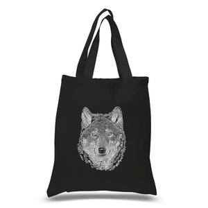 Wolf - Small Word Art Tote Bag