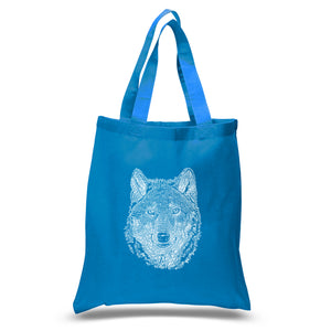 Wolf - Small Word Art Tote Bag