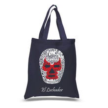Load image into Gallery viewer, MEXICAN WRESTLING MASK - Small Word Art Tote Bag
