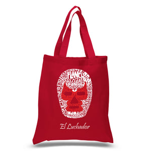 MEXICAN WRESTLING MASK - Small Word Art Tote Bag