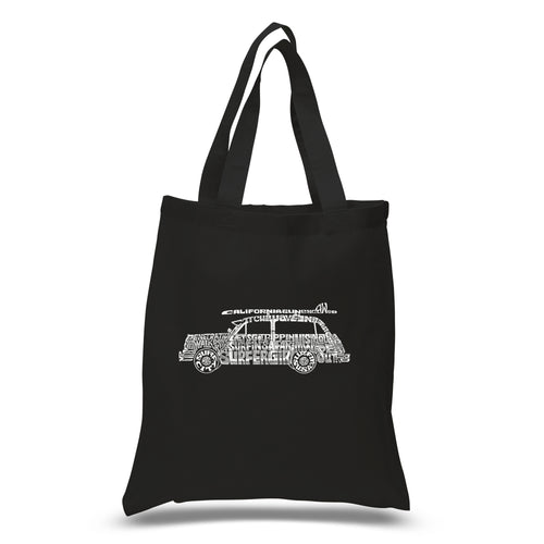 Classic Surf Songs Woody - Small Word Art Tote Bag
