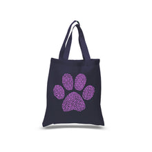 Load image into Gallery viewer, XOXO Dog Paw  - Small Word Art Tote Bag