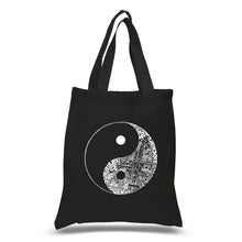 Load image into Gallery viewer, YIN YANG - Small Word Art Tote Bag