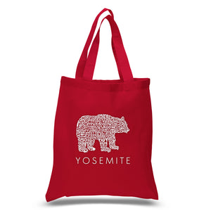 Yosemite Bear - Small Word Art Tote Bag