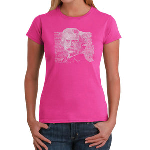 Mark Twain - Women's Word Art T-Shirt