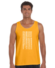 Load image into Gallery viewer, National Anthem Flag - Men&#39;s Word Art Tank Top