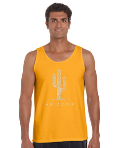 Arizona Cities -  Men's Word Art Tank Top