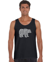 Load image into Gallery viewer, Bear Species - Men&#39;s Word Art Tank Top