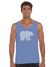 Load image into Gallery viewer, Bear Species - Men&#39;s Word Art Tank Top