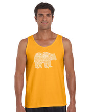 Load image into Gallery viewer, Bear Species - Men&#39;s Word Art Tank Top