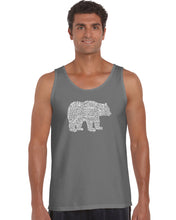 Load image into Gallery viewer, Bear Species - Men&#39;s Word Art Tank Top