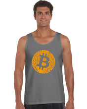 Load image into Gallery viewer, Bitcoin  - Men&#39;s Word Art Tank Top