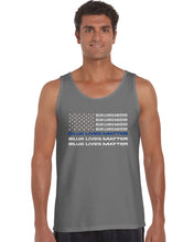 Load image into Gallery viewer, Blue Lives Matter - Men&#39;s Word Art Tank Top