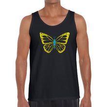 Load image into Gallery viewer, Butterfly  - Men&#39;s Word Art Tank Top