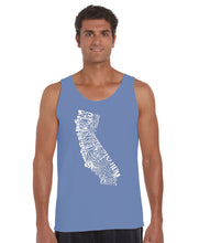 Load image into Gallery viewer, California State -  Men&#39;s Word Art Tank Top