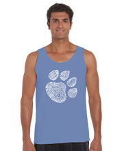 Load image into Gallery viewer, Cat Paw -  Men&#39;s Word Art Tank Top