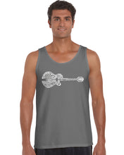 Load image into Gallery viewer, Country Guitar - Men&#39;s Word Art Tank Top