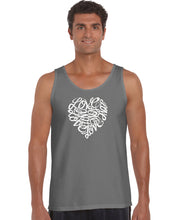 Load image into Gallery viewer, LOVE - Men&#39;s Word Art Tank Top